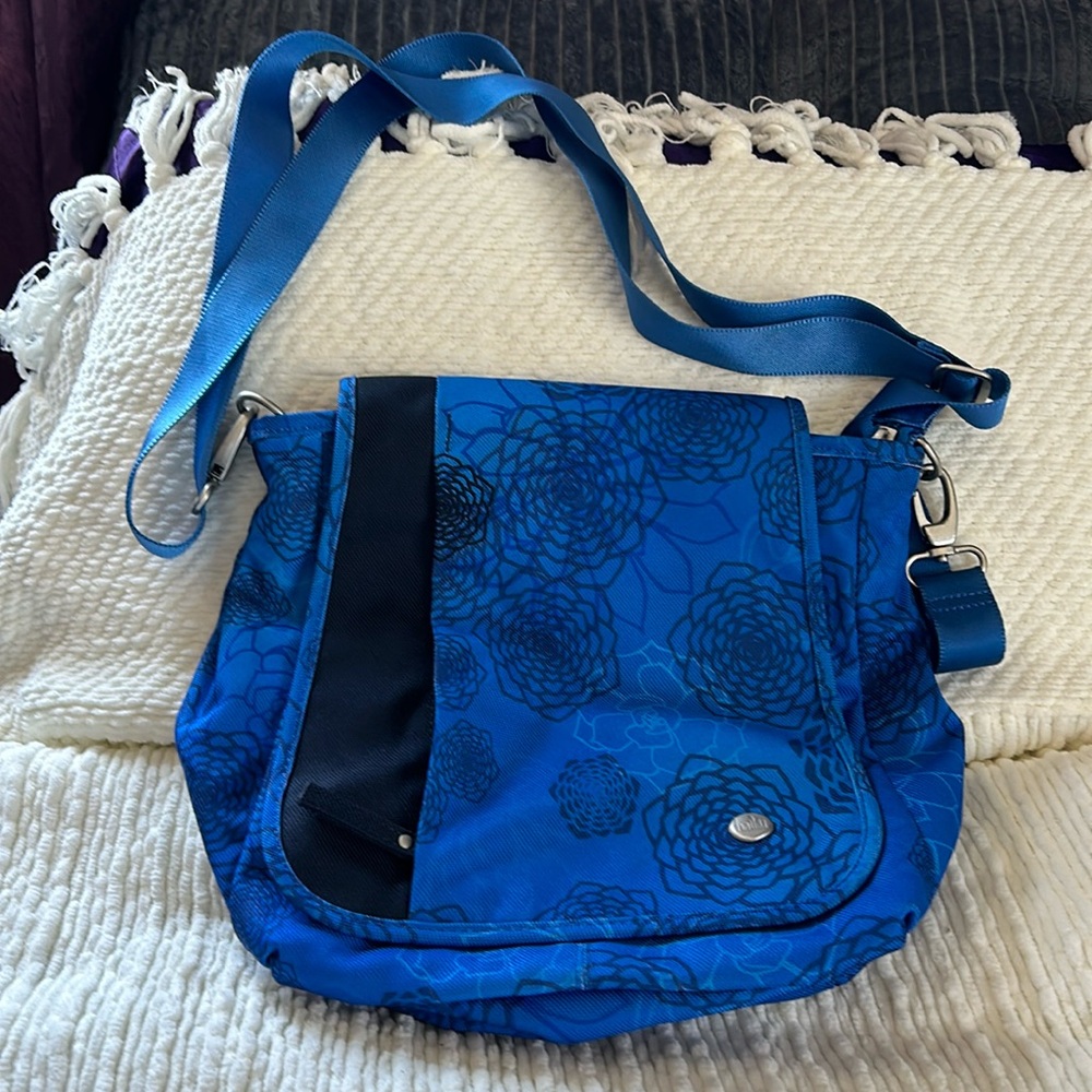 Haiku convertible blue bag/backpack.
